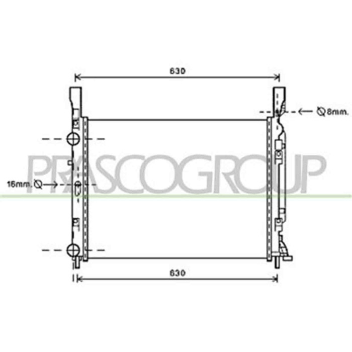 ME750R001_1.JPG Radiatore Per Mercedes Citan (w415) Dal 2012 Al 2021