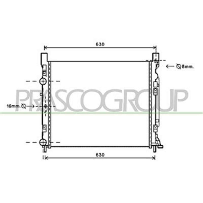 ME750R002_1.JPG Radiatore Per Mercedes Citan (w415) Dal 2012 Al 2021