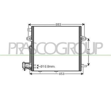 ME800C001_1.JPG Condensatore Per Mercedes R Class (w251) Dal 2005 Al 2010