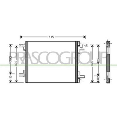 ME820C001_1.JPG Condensatore Per Mercedes Ml Class (w163) Dal 1998 Al 2001