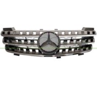 Griglia Radiatore Nera Con Modanatura Cromata Per Mercedes Ml Class (w164) Dal 2006 Al 2007