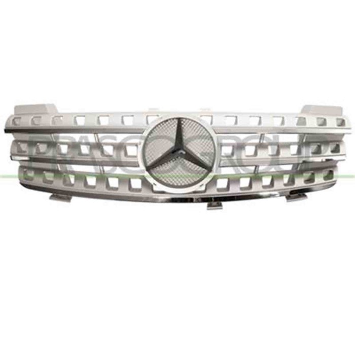 ME8242011_1.JPG Griglia Radiatore Argento Con Modanatura Cromata Per Mercedes Ml Class (w164) Dal 2006 Al 2007