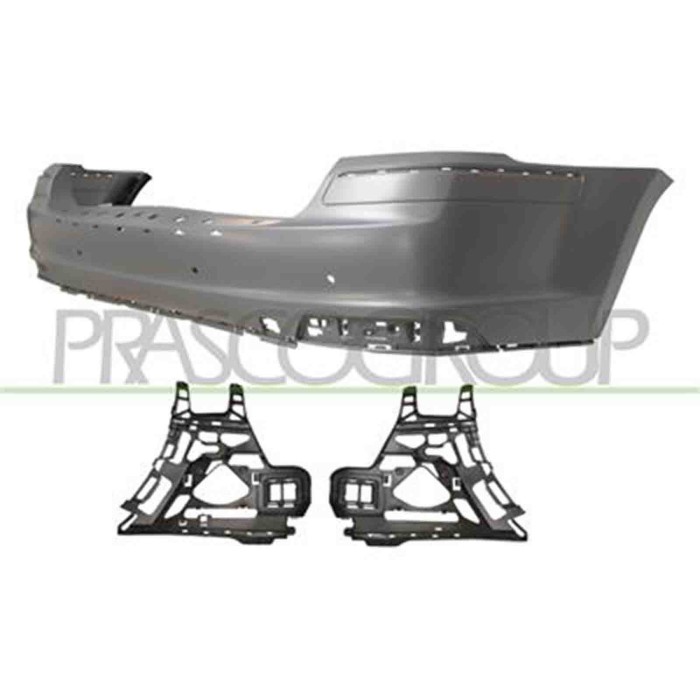 ME8621061_1.JPG Paraurti Posteriore Con Primer Per Mercedes Gl Class (x164) Dal 2009 Al 2012