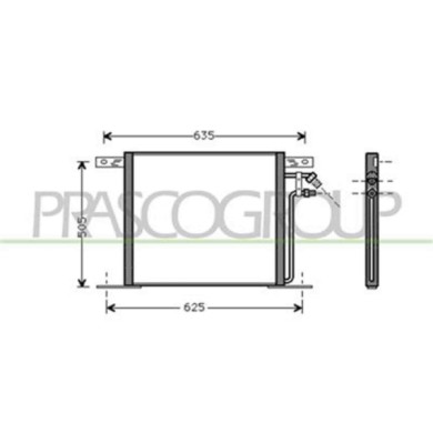 ME907C001_1.JPG Condensatore Per Mercedes Vito (w638) Dal 1995 Al 2003