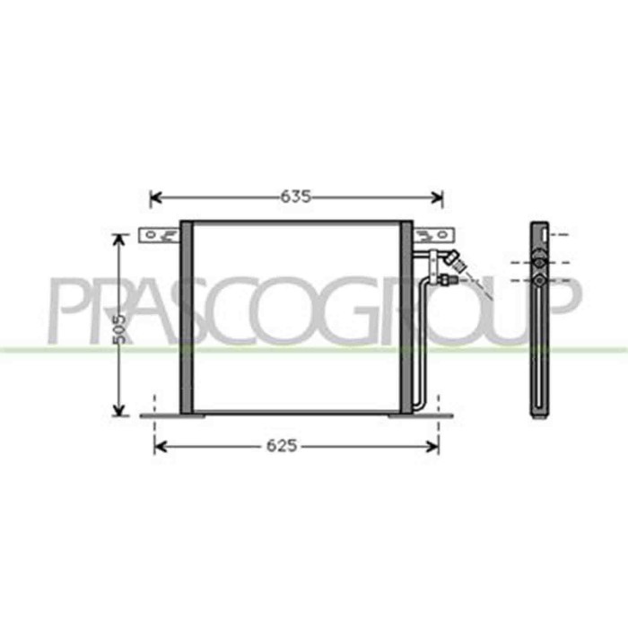 ME907C001_1.JPG Condensatore Per Mercedes Vito (w638) Dal 1995 Al 2003