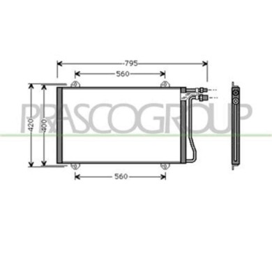ME915C001_1.JPG Condensatore Per Mercedes Sprinter Dal 1995 Al 2000