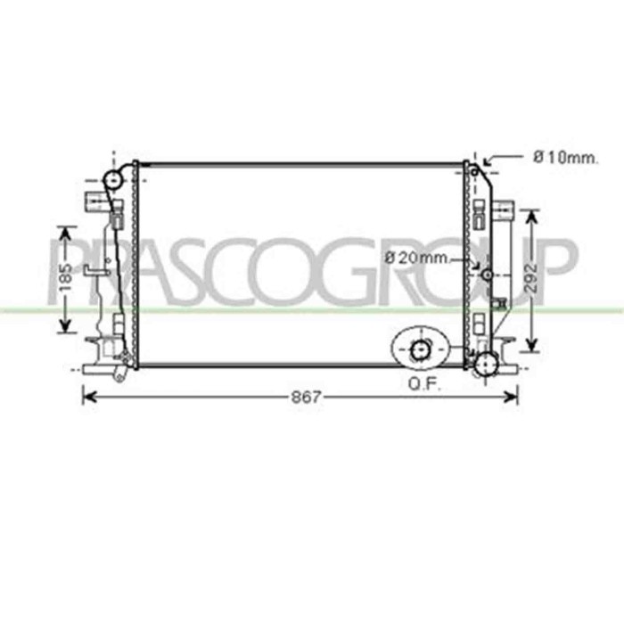 ME919R001_1.JPG Radiatore Per Mercedes Sprinter Dal 2006 Al 2013