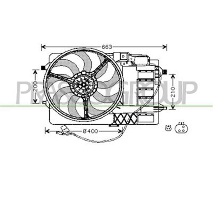 MN304F001_1.JPG Ventola Per Mini Mini (bmw) R50/r53/r52 Dal 2001 Al 2004
