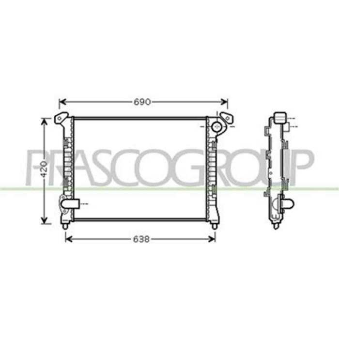 MN304R002_1.JPG Radiatore Per Mini Mini (bmw) R50/r53/r52 Dal 2001 Al 2004