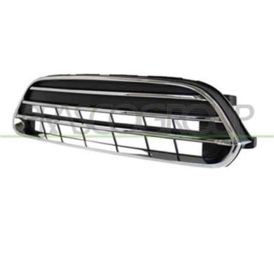 MN7062001_1.JPG Griglia Radiatore Nera Con Modanature E Cornice Cromate Per Mini Mini (bmw) Countryman (f60) Dal 2020