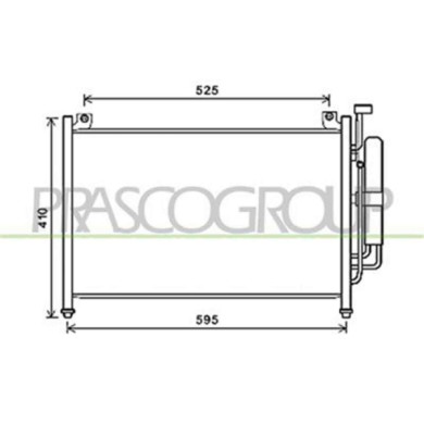 MZ309C001_1.JPG Condensatore Per Mazda 2 (de) Dal 2008 Al 2014