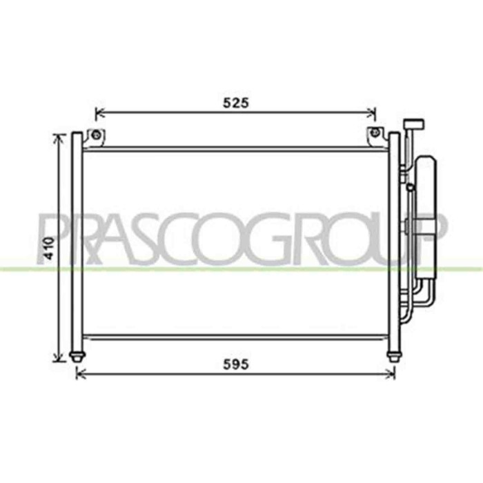 MZ309C001_1.JPG Condensatore Per Mazda 2 (de) Dal 2008 Al 2014