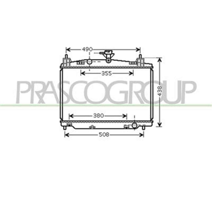 MZ309R002_1.JPG Radiatore Per Mazda 2 (de) Dal 2008 Al 2014