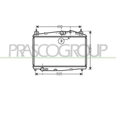 MZ309R004_1.JPG Radiatore Per Mazda 2 (de) Dal 2008 Al 2014