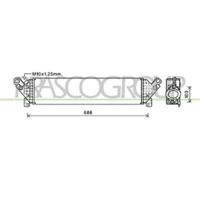 MZ332N001_2.JPG Intercooler Per Mazda 3 (bn) Dal 2013 Al 2016