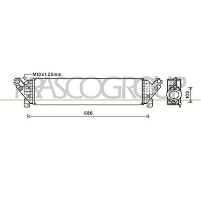 MZ332N001_2.JPG Intercooler Per Mazda 3 (bn) Dal 2013 Al 2016