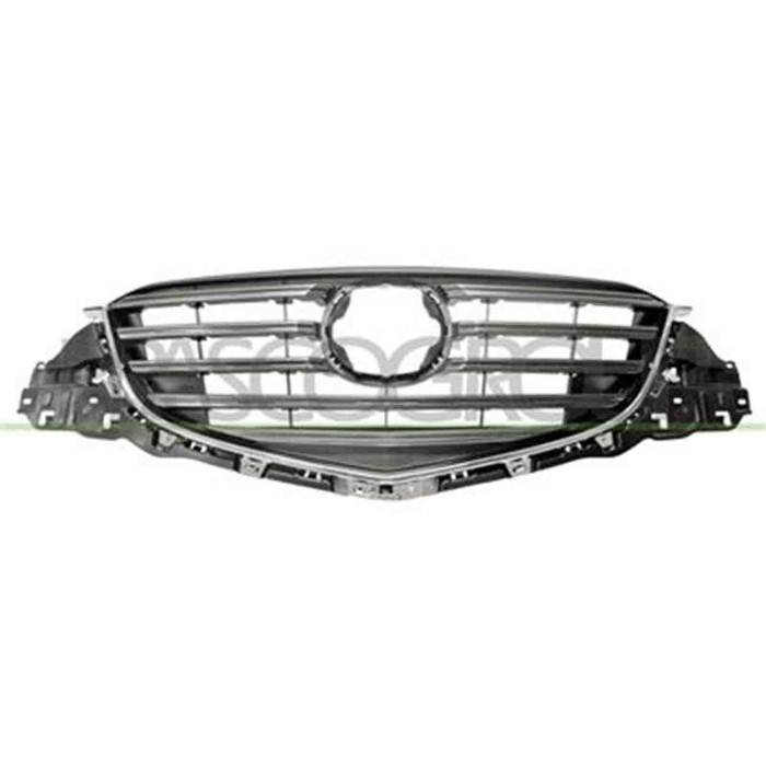 MZ7022011_1.JPG Griglia Radiatore Grigio Lucido Con Modanatura Cromata Per Mazda Cx5 (ke) Dal 2012 Al 2015