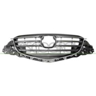 Griglia Radiatore Grigio Lucido Con Modanatura Cromata Per Mazda Cx5 (ke) Dal 2012 Al 2015