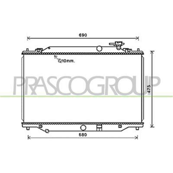 MZ702R002_1.JPG Radiatore Per Mazda Cx5 (ke) Dal 2012 Al 2015