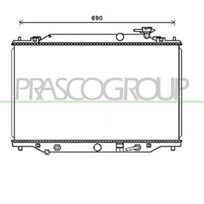 MZ702R003_2.JPG Radiatore Per Mazda Cx5 (ke) Dal 2012 Al 2015