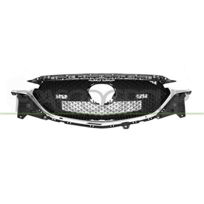 MZ7062011_1.JPG Griglia Radiatore Nera Con Modanatura Cromata Per Mazda Cx5 (kf) Dal 2017 Al 2021