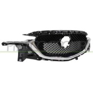 MZ7062021_1.JPG Griglia Radiatore Nera Con Modanatura Cromata Con Foro Telecamera Per Mazda Cx5 (kf) Dal 2017 Al 2021