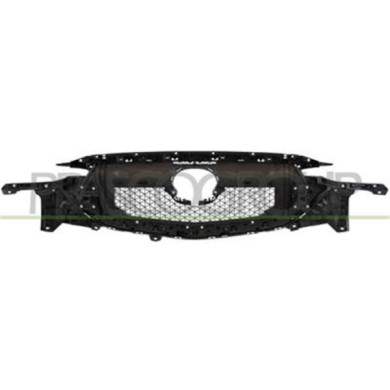 MZ7062021_3.JPG Griglia Radiatore Nera Con Modanatura Cromata Con Foro Telecamera Per Mazda Cx5 (kf) Dal 2017 Al 2021