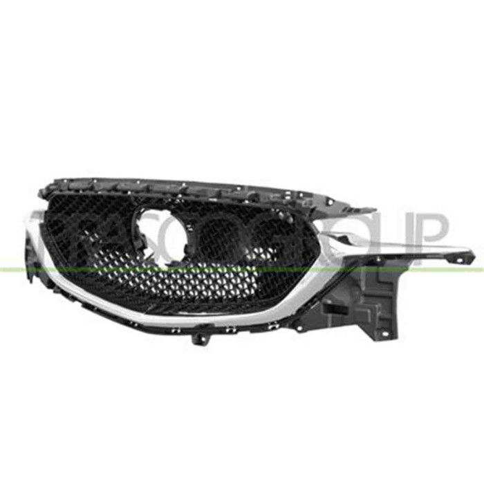MZ7062031_1.JPG Griglia Radiatore Nera Lucida Con Modanatura Cromata Per Mazda Cx5 (kf) Dal 2017 Al 2021