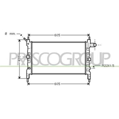 OP013R002_1.JPG Radiatore Per Opel/vauxhall Astra F (t92) Dal 1991 Al 1994