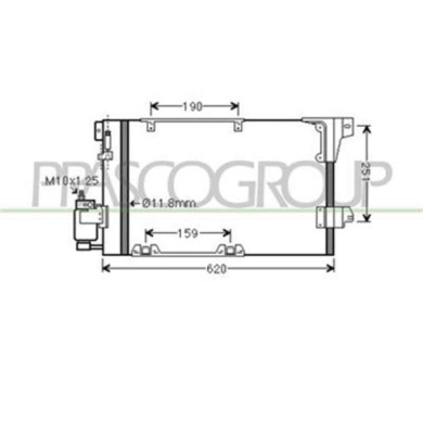 OP017C002_1.JPG Condensatore Per Opel/vauxhall Astra G (t98) Dal 1998 Al 2003