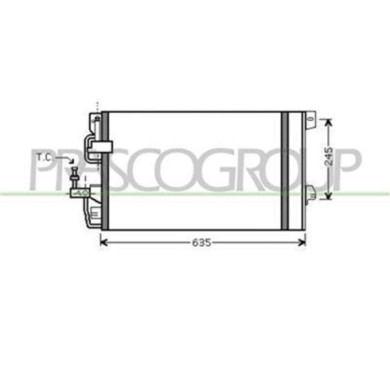 OP017C004_1.JPG Condensatore Per Opel/vauxhall Astra G (t98) Dal 1998 Al 2003