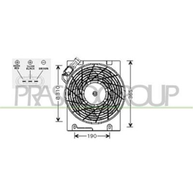 OP017F001_1.JPG Ventola Per Opel/vauxhall Astra G (t98) Dal 1998 Al 2003