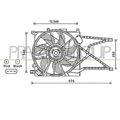 OP017F007_1.JPG Ventola Per Opel/vauxhall Astra G (t98) Dal 1998 Al 2003