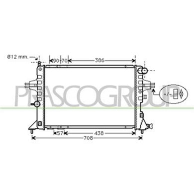 OP017R001_1.JPG Radiatore Per Opel/vauxhall Astra G (t98) Dal 1998 Al 2003