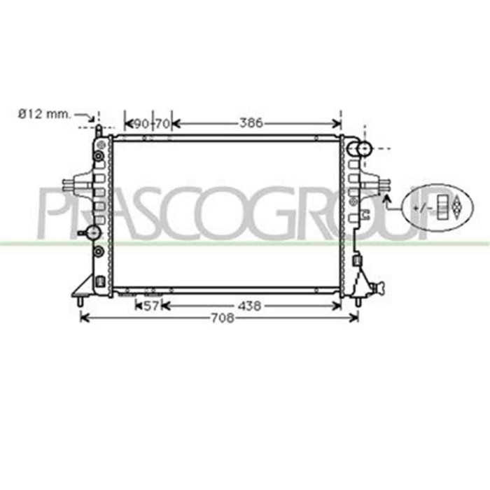 OP017R002_1.JPG Radiatore Per Opel/vauxhall Astra G (t98) Dal 1998 Al 2003