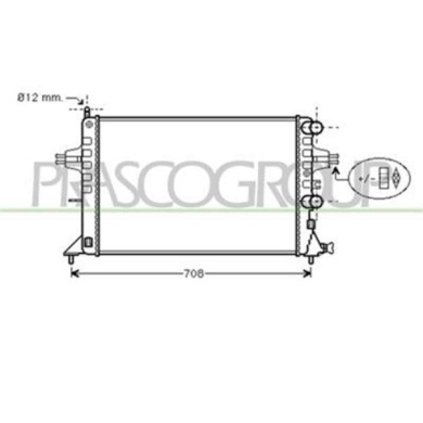 OP017R004_1.JPG Radiatore Per Opel/vauxhall Astra G (t98) Dal 1998 Al 2003