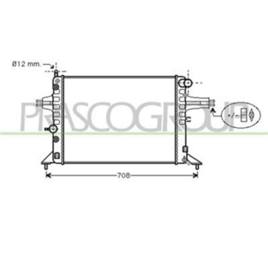 OP017R005_1.JPG Radiatore Per Opel/vauxhall Astra G (t98) Dal 1998 Al 2003