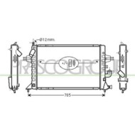 Radiatore Per Opel/vauxhall Astra G (t98) Dal 1998 Al 2003