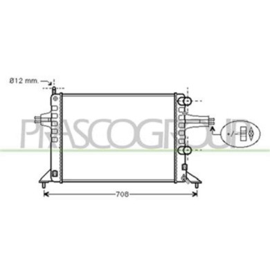 OP017R012_1.JPG Radiatore Per Opel/vauxhall Astra G (t98) Dal 1998 Al 2003