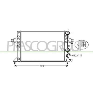 OP017R014_1.JPG Radiatore Per Opel/vauxhall Astra G (t98) Dal 1998 Al 2003
