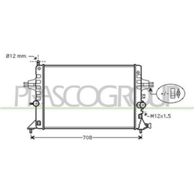 OP017R015_1.JPG Radiatore Per Opel/vauxhall Astra G (t98) Dal 1998 Al 2003