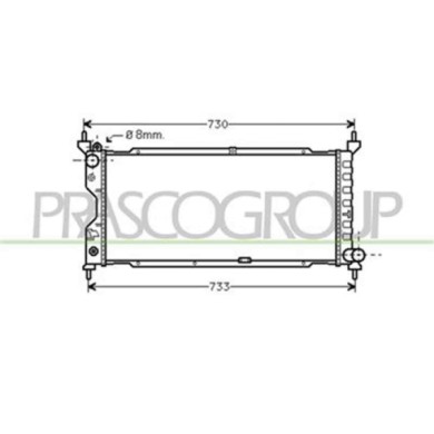 OP028R003_1.JPG Radiatore Per Opel/vauxhall Corsa B/combo Dal 1993 Al 1997