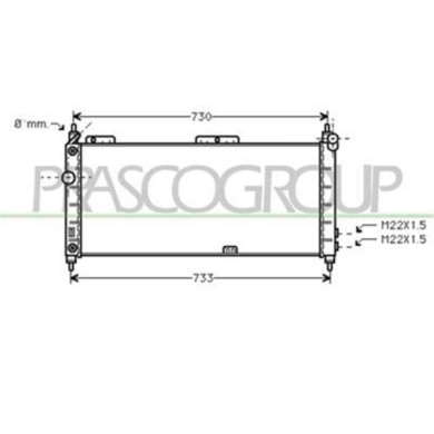 OP028R004_1.JPG Radiatore Per Opel/vauxhall Corsa B/combo Dal 1993 Al 1997