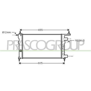 OP028R006_1.JPG Radiatore Per Opel/vauxhall Corsa B/combo Dal 1993 Al 1997