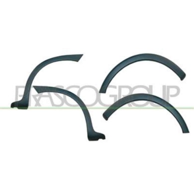 OP0301580_1.JPG Kit Parafanghini (4 Pezzi) Per Opel/vauxhall Corsa C Dal 2000 Al 2003