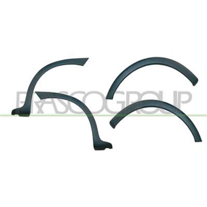 OP0301580_1.JPG Kit Parafanghini (4 Pezzi) Per Opel/vauxhall Corsa C Dal 2000 Al 2003