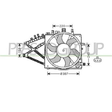 OP030F004_1.JPG Ventola Per Opel/vauxhall Corsa C Dal 2000 Al 2003