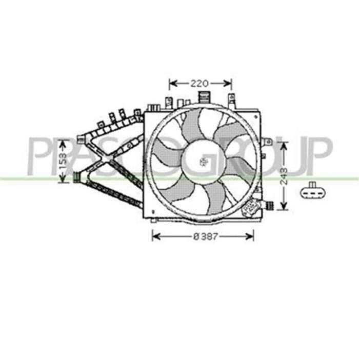 OP030F004_1.JPG Ventola Per Opel/vauxhall Corsa C Dal 2000 Al 2003
