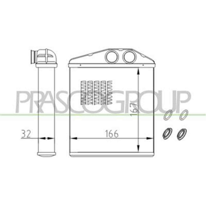 OP030H001_1.JPG Riscaldatore Per Opel/vauxhall Corsa C Dal 2000 Al 2003