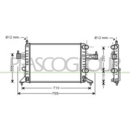 Radiatore Per Opel/vauxhall Corsa C Dal 2000 Al 2003